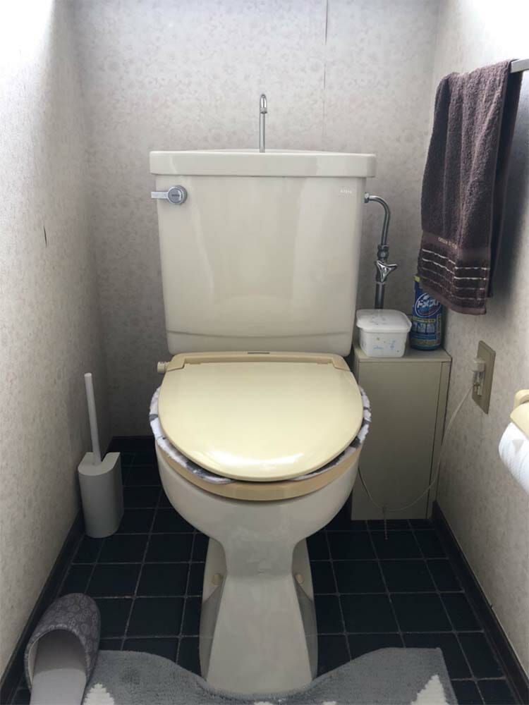 収納スペースもバッチリのトイレリフォーム